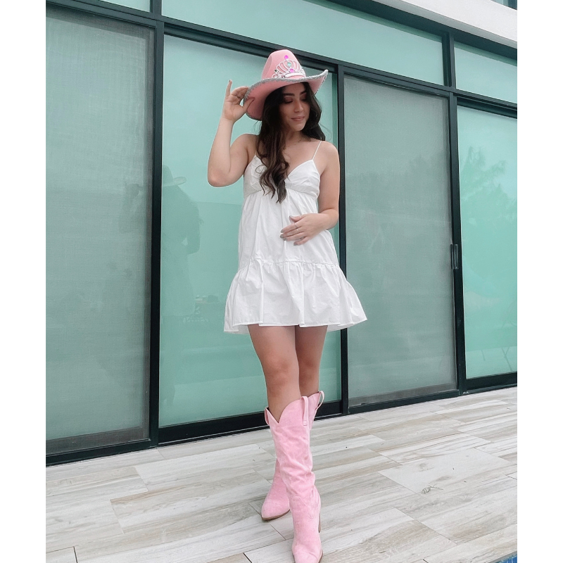 western pink cowgirl hat